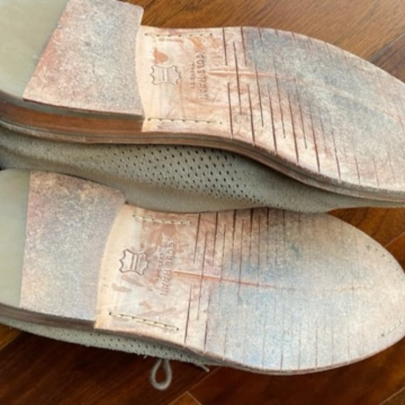 Cole Haan Grand OS Size 9 Dress Shoes Suede Beige